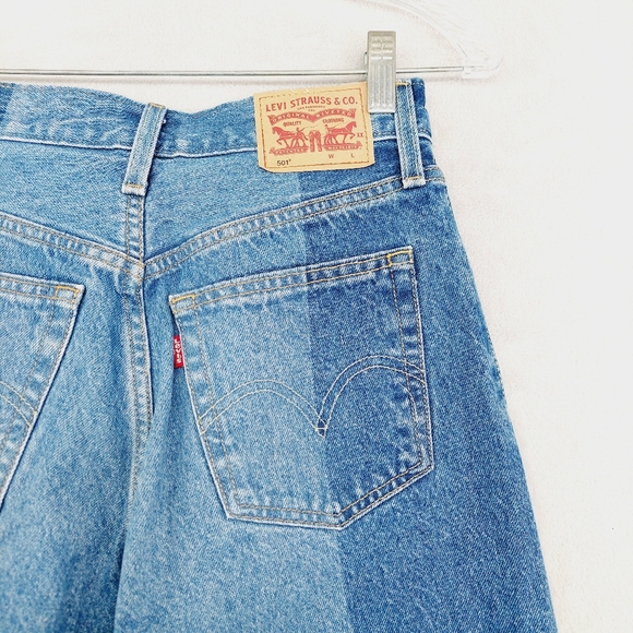 New Levis 501Original Fit Laser Craft High Waist Cotton Straight Leg Jeans P1692 - Picture 6 of 11